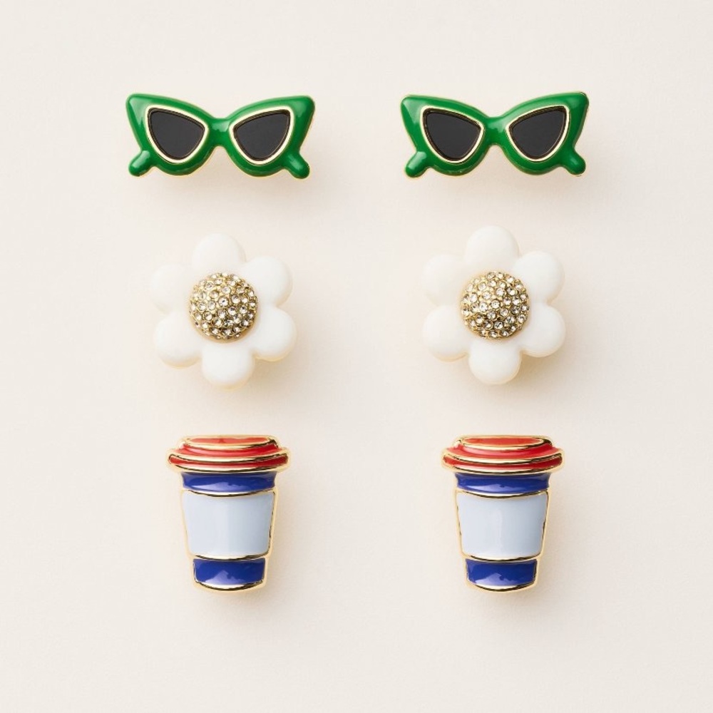 Kate Spade for Target 3 Earring Set - Picture 4 of 6